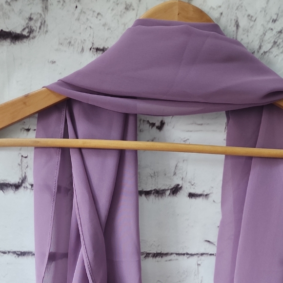 Azazie Bonnie Stretch Wisteria A-Line Pleated Stretch Satin Dress Bridesmaid A6 - Picture 15 of 15